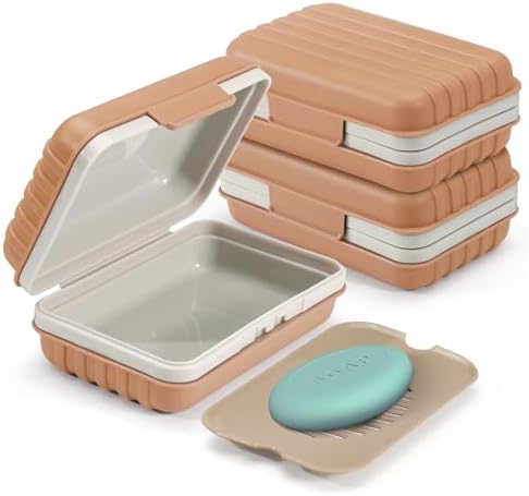 ASTIMESA 3 Pack Travel Soap Holder Box with Lid