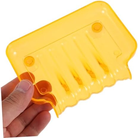 CANIGHT Orange Bathroom Soap Dish with Suction Cups