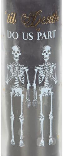Til Death Do Us Part Amber Noir Tube Candle - Gothic Wedding Gift 1
