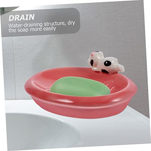 Mobestech Adorable Cartoon Soap Holder Drainage Dish