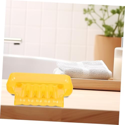 COSMEVIVI Bathroom Soap Dish with 2 Suction Cups Clear Storage Tray