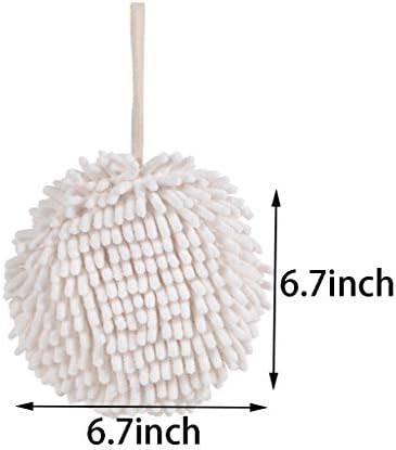 Soft Absorbent Chenille Hand Towels Set of Two