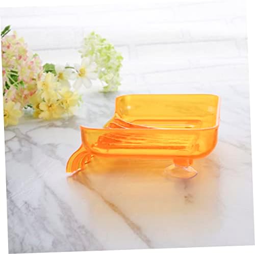 LIFKICH Bathroom Waterfall Soap Dish with Suction and Drainage