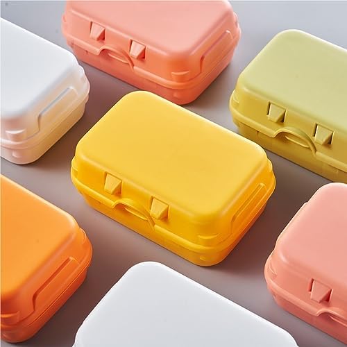 Valcla Soap Dish 2-Pack Portable Lock Double Layer Bathroom Holder