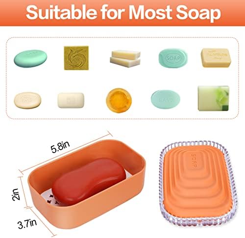QIUYMEI Soap Holder - Leak Proof Travel Soap Container with Lid