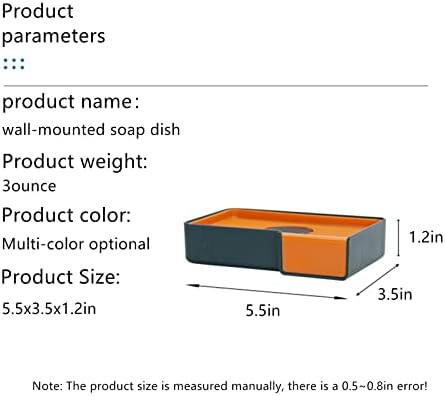 WYMRR Soap Dish with Double Drainage and Non-Slip Base