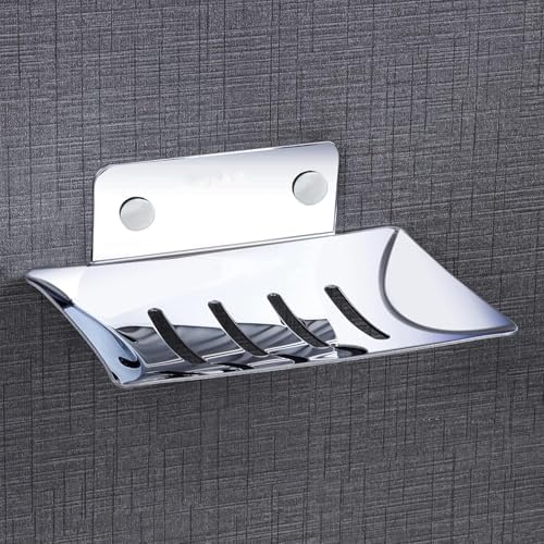 Stainless Steel Soap Holder for Bathroom - Durable Wall Mounted Soap Dish