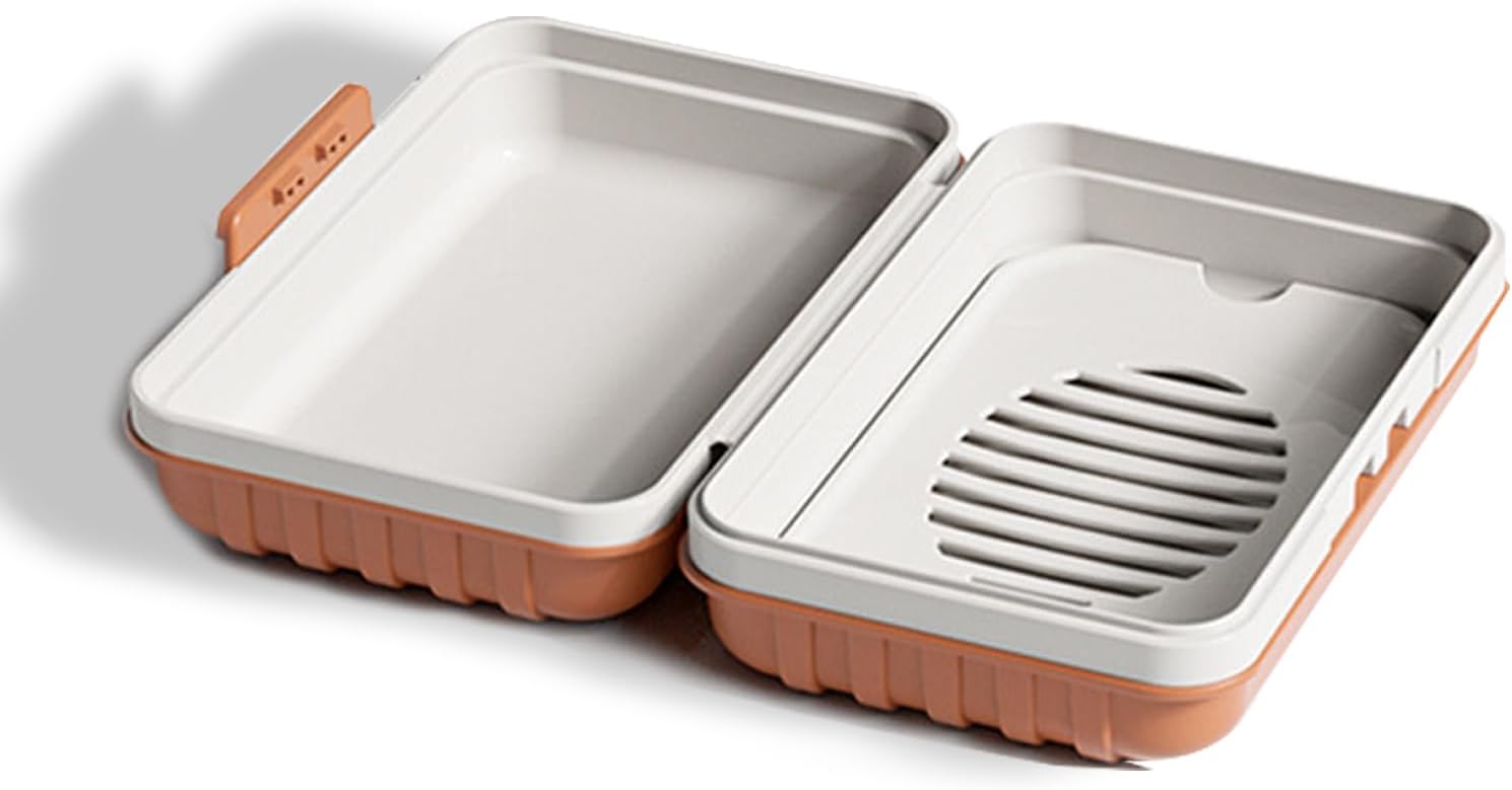 Travel Soap Case with Leak Proof Lid and Drainage Tray