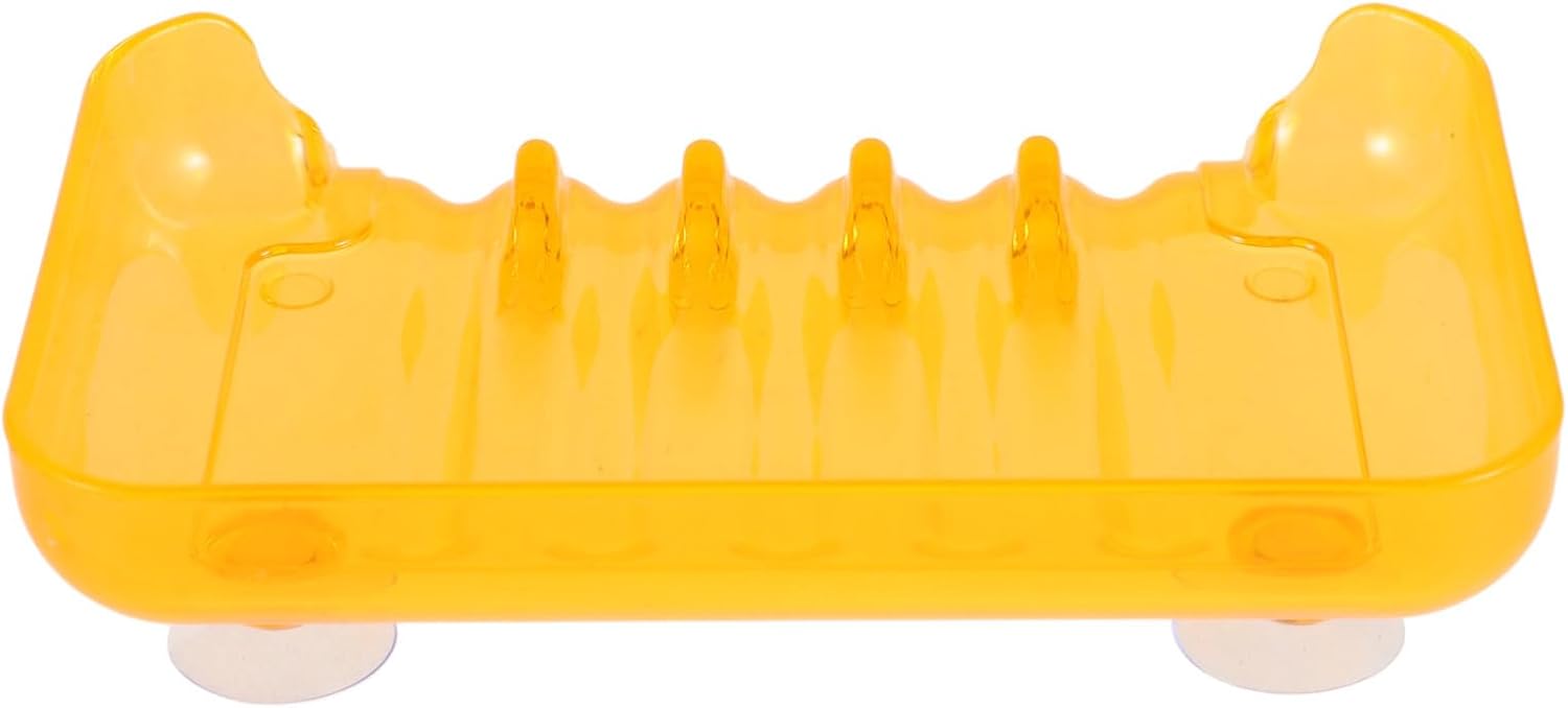 Bathroom Orange Soap Dish with Suction Cups