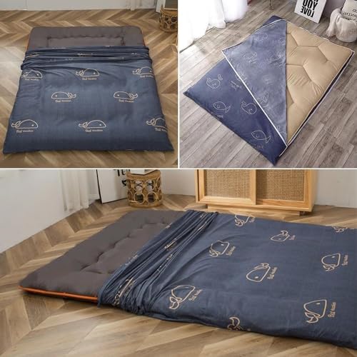 Pure Cotton Futon Mattress Cover with Double Zipper