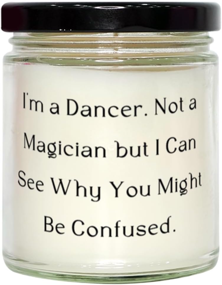 Inspirational Dancer Aromatherapy Candle - Relaxing Vanilla Scent
