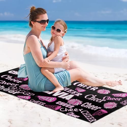 Custom Girls Bath Towel with Name - 30x60 Inch
