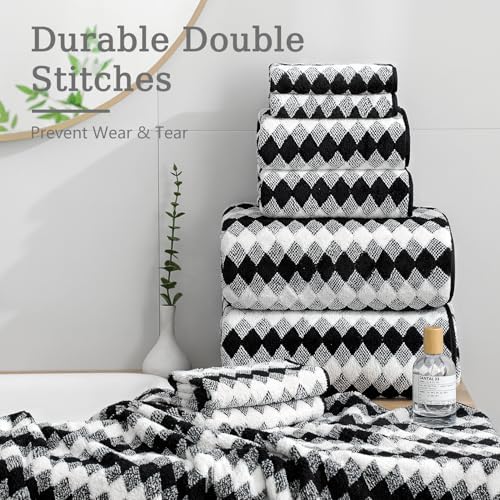 4 Piece Plush Bath Towel Set 35x70 Extra Large