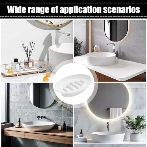 Eco-Friendly Silicone Soap Dish - Compact Drainable Holder