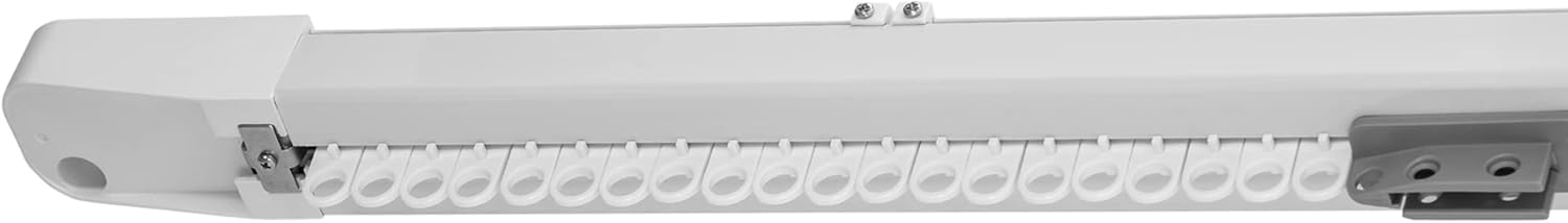 HOMCOM Smart Curtain Opener with Adjustable Track and Voice Control