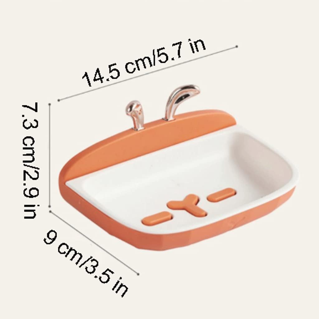 Surek Dual-Use Wall-Mounted Soap Dish with Drainage