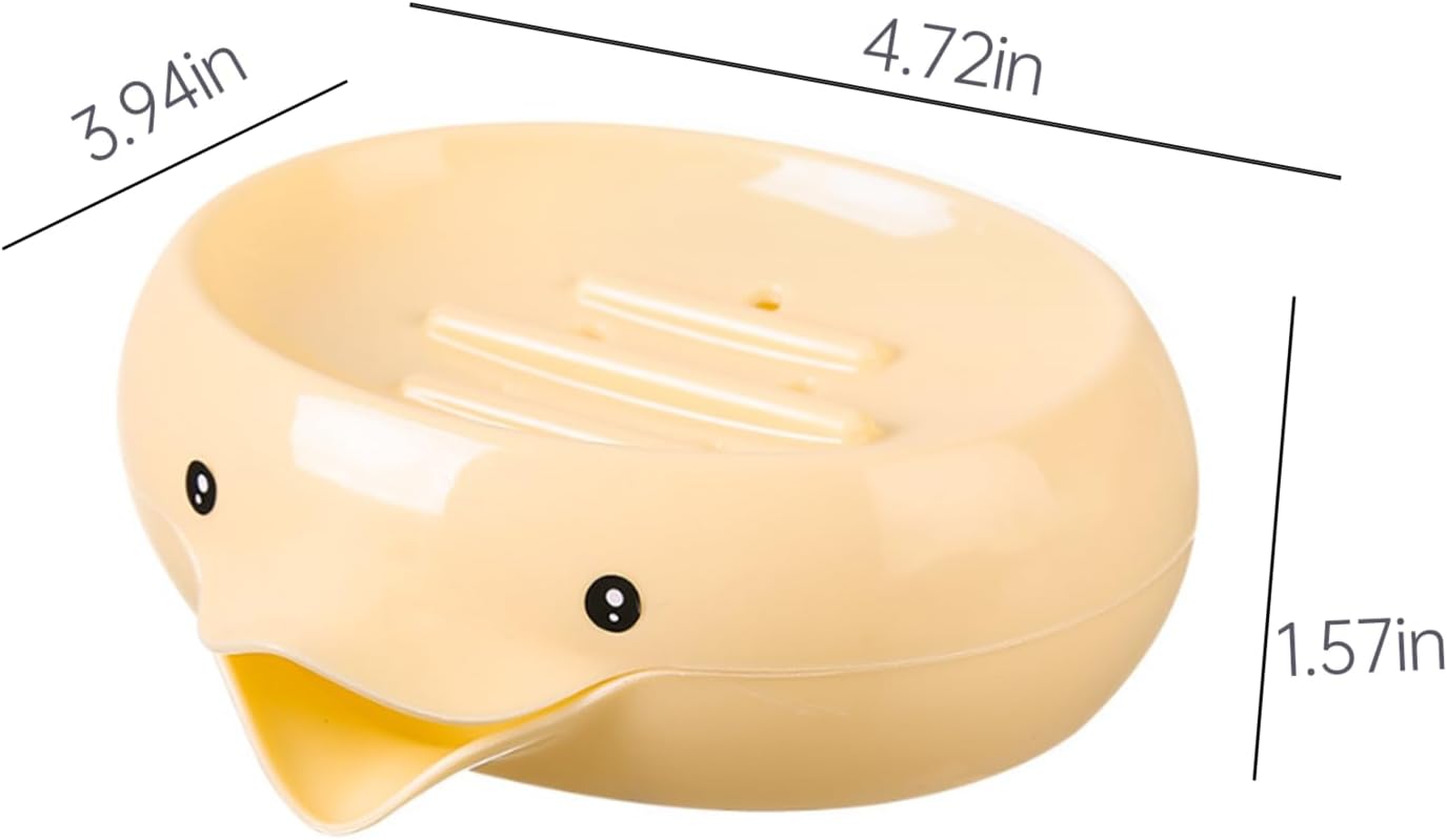 FEISSHAN Cute Duck Soap Tray with Drainage Hole