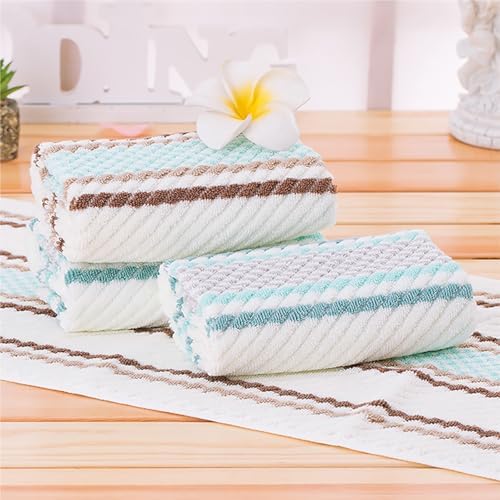 Pidada Hand Towels Set of 4 Striped Brown 1