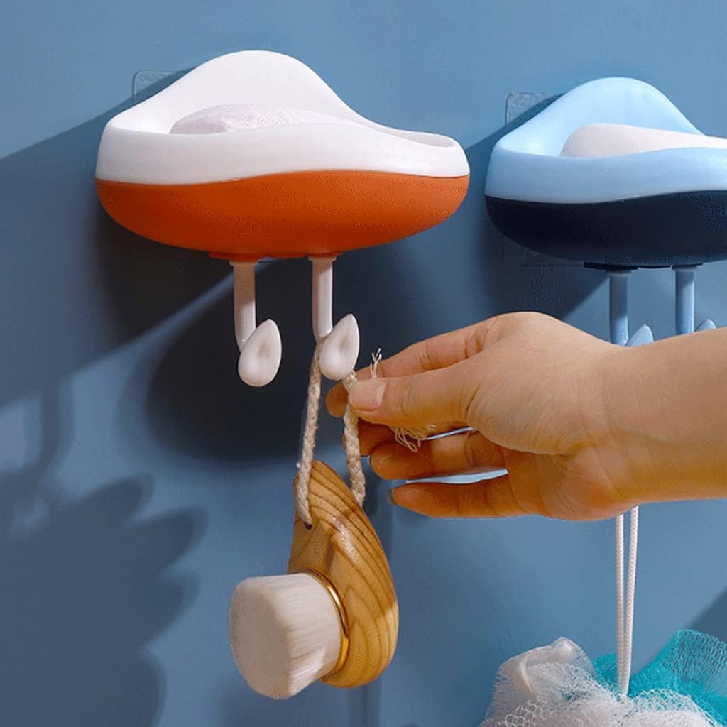 SUREK Simple with Hook Soap Dish with Drainage Wall Mount Holder