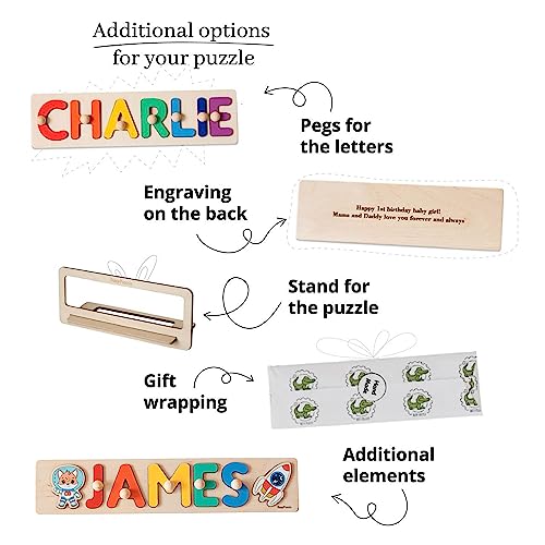Personalized Wooden Name Puzzle Montessori Toy