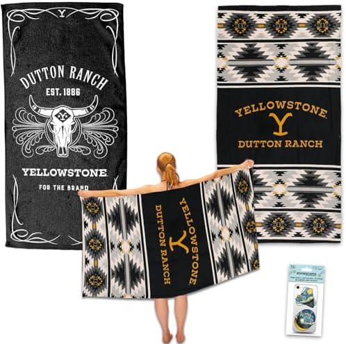 Yellowstone Beach Towel 2 Pack - Dutton Ranch Bundle