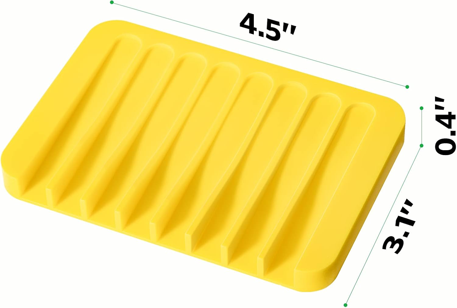 Urbanstrive Flexible Silicone Soap Dish for Bathroom Kitchen
