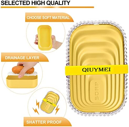 Travel Soap Holder with Leak Proof Lid and Silicone Band