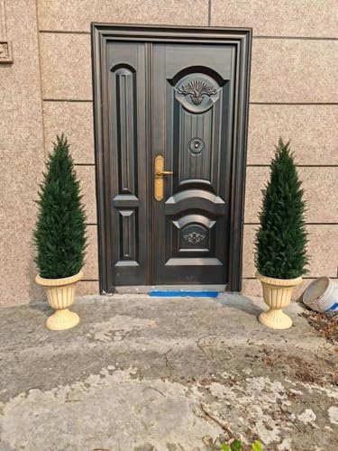 4ft Artificial Cedar Topiary Tree Potted Plants