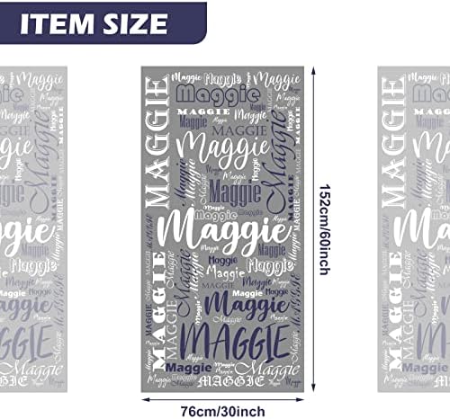 NIBESSER Custom Beach Towel with Name for Kids and Adults