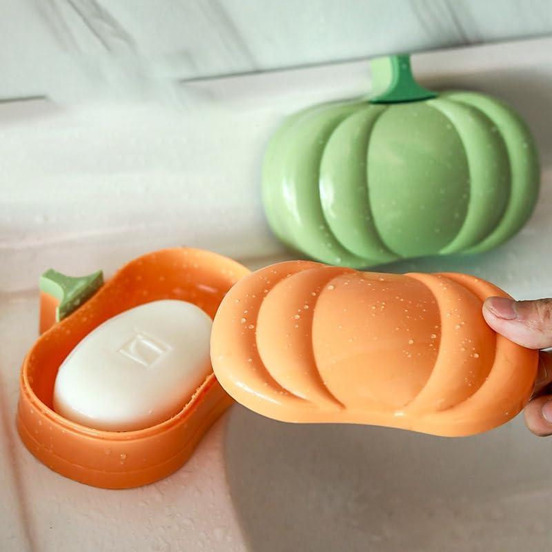 123Arts Pumpkin Soap Dish Holder for Bathroom