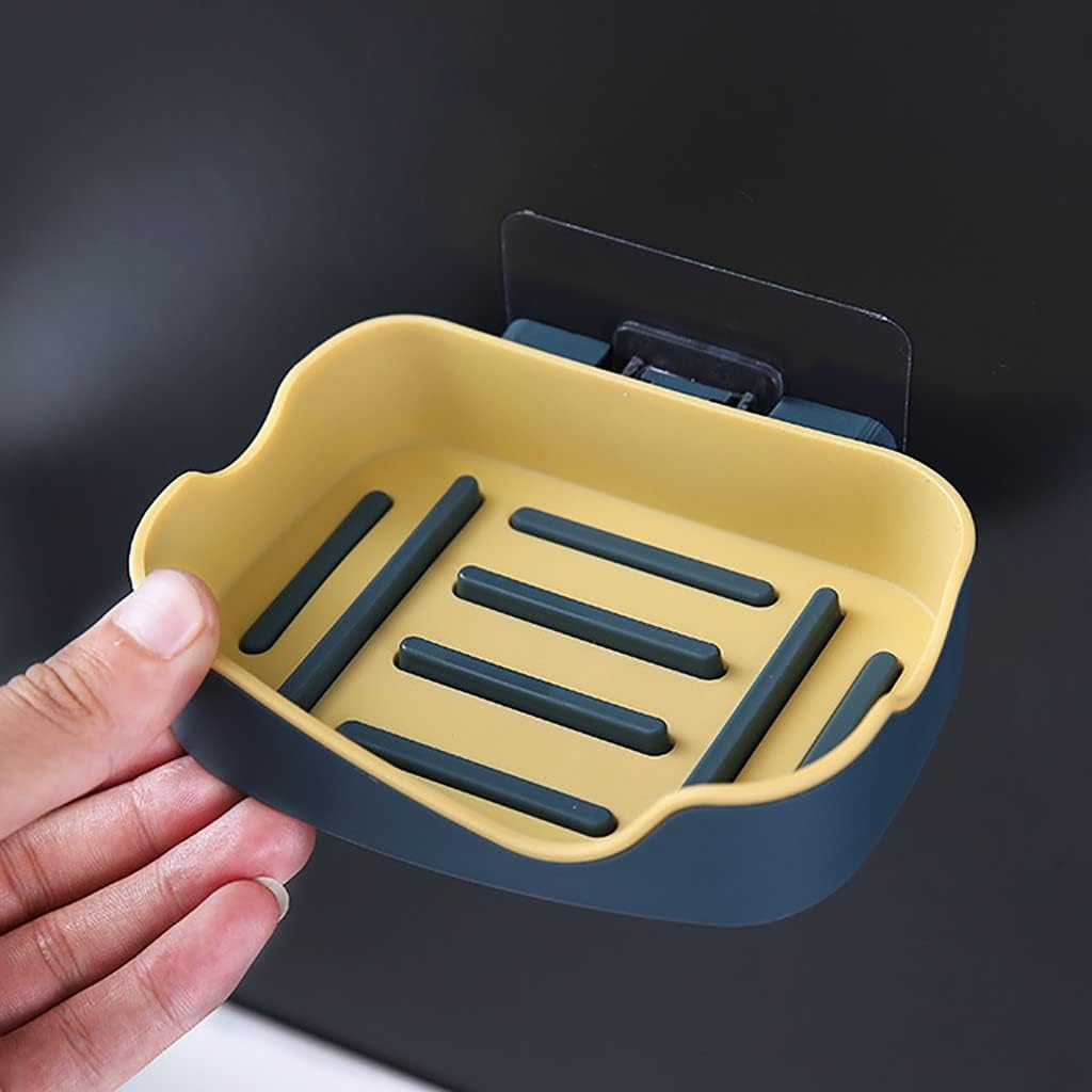 Wall-Mounted Soap Dish with Drainage Durable and Easy to Clean