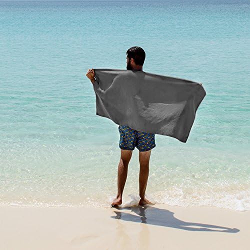 JML Microfiber Towels 6 Pack Large 27x55 Purple Grey Light Blue