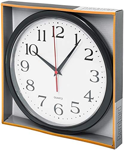 Bernhard Products 10 Inch Black Wall Clock