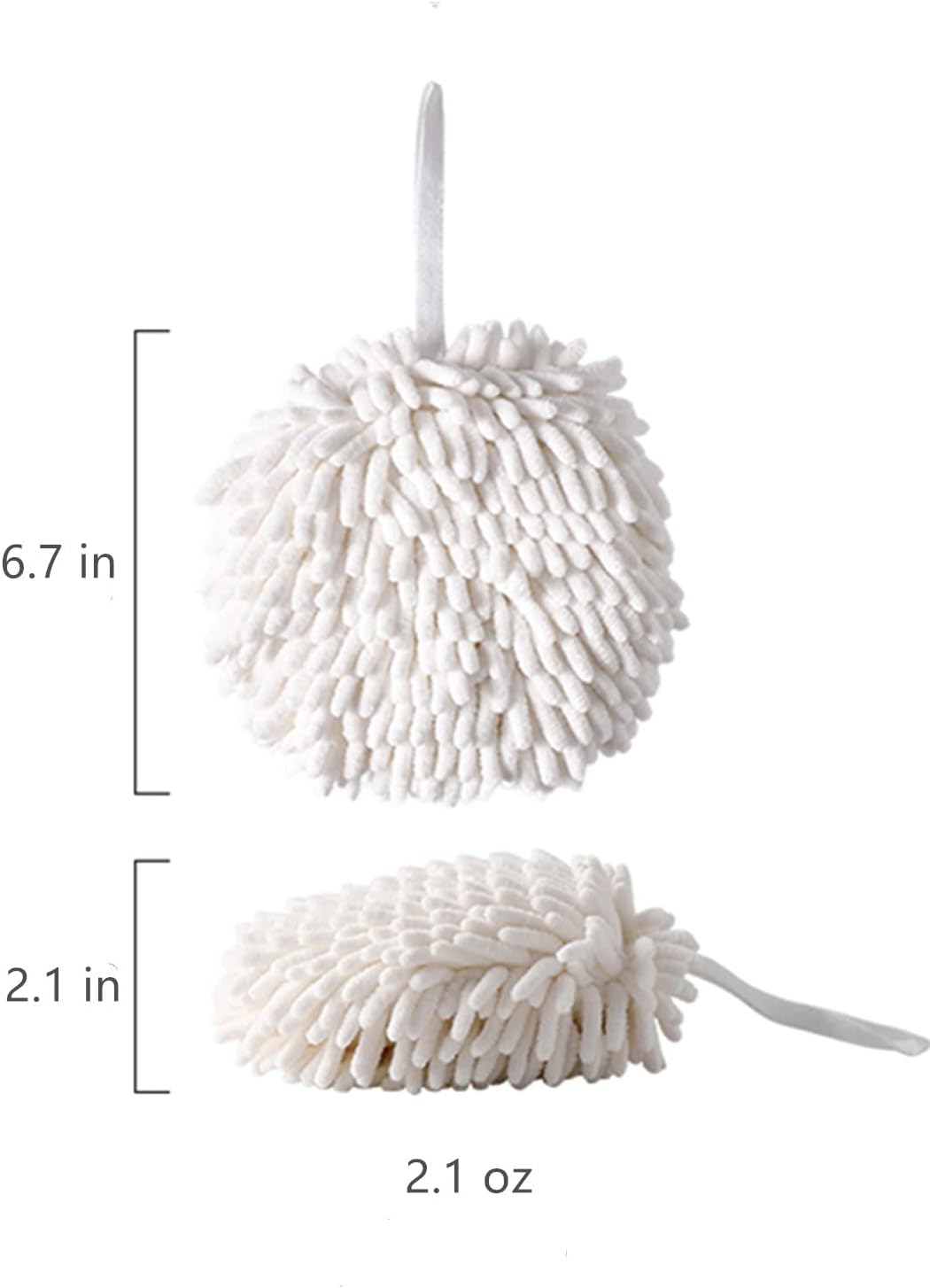 Yaocoral Chenille Hand Towel Set of 2