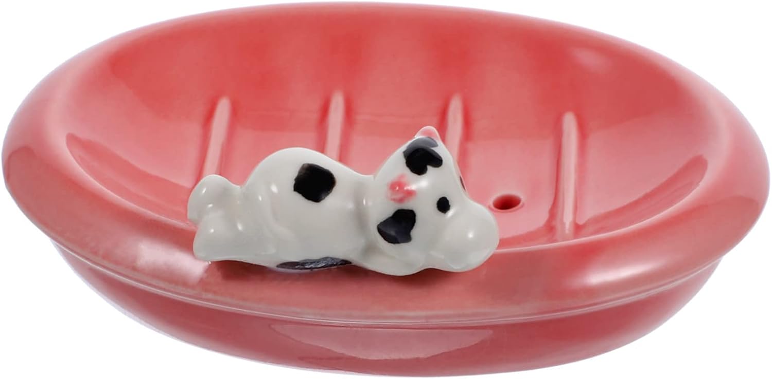 Cute Cartoon Soap Dish Holder for Bathroom Kitchen