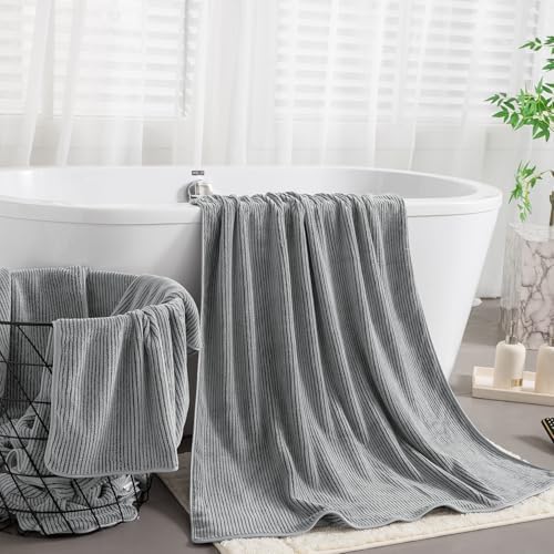 4 Piece Luxurious Bath Towel Set for Home and Hotel Use