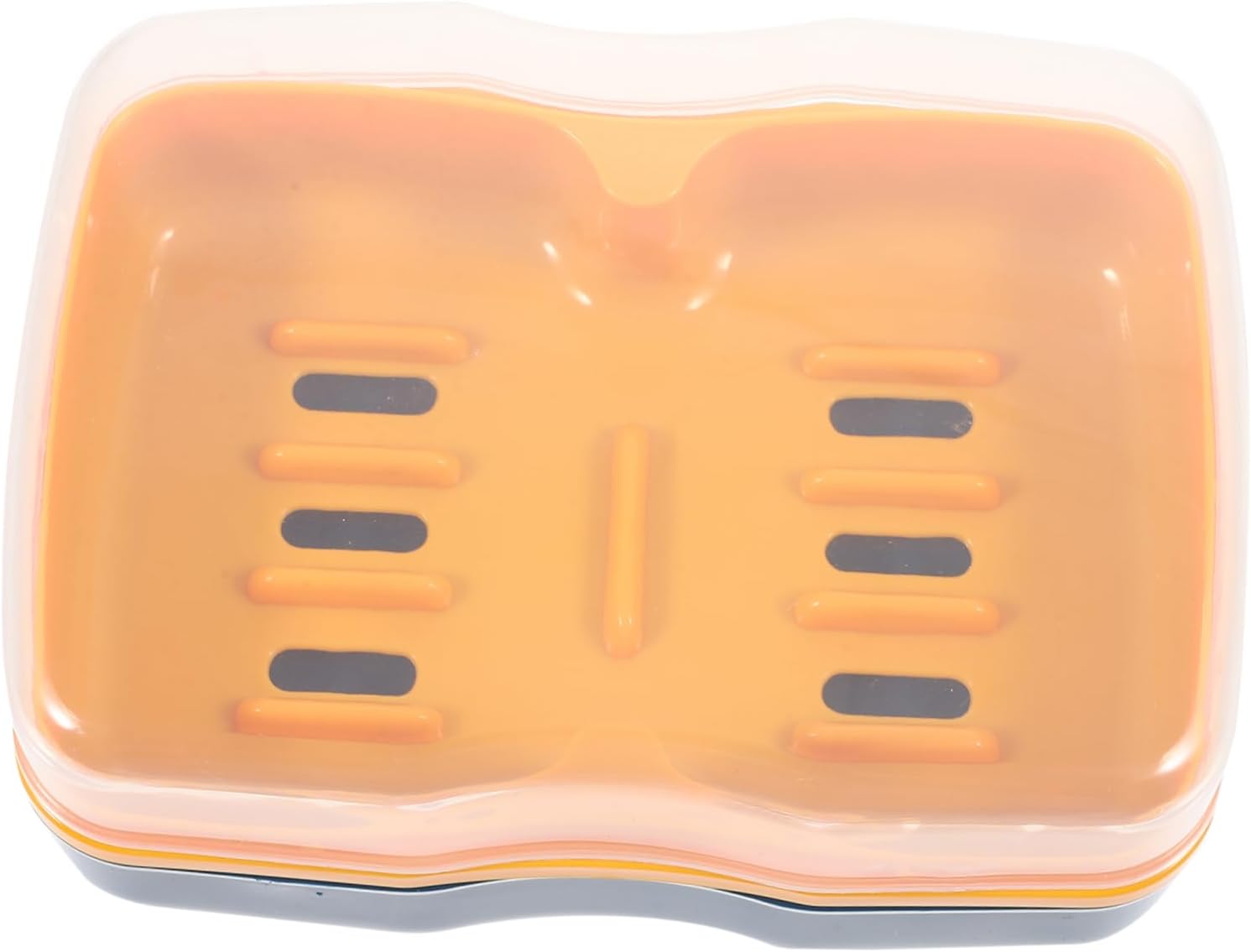 ABOOFAN Self-Draining Soap Holder Leak Proof Portable Bath Storage