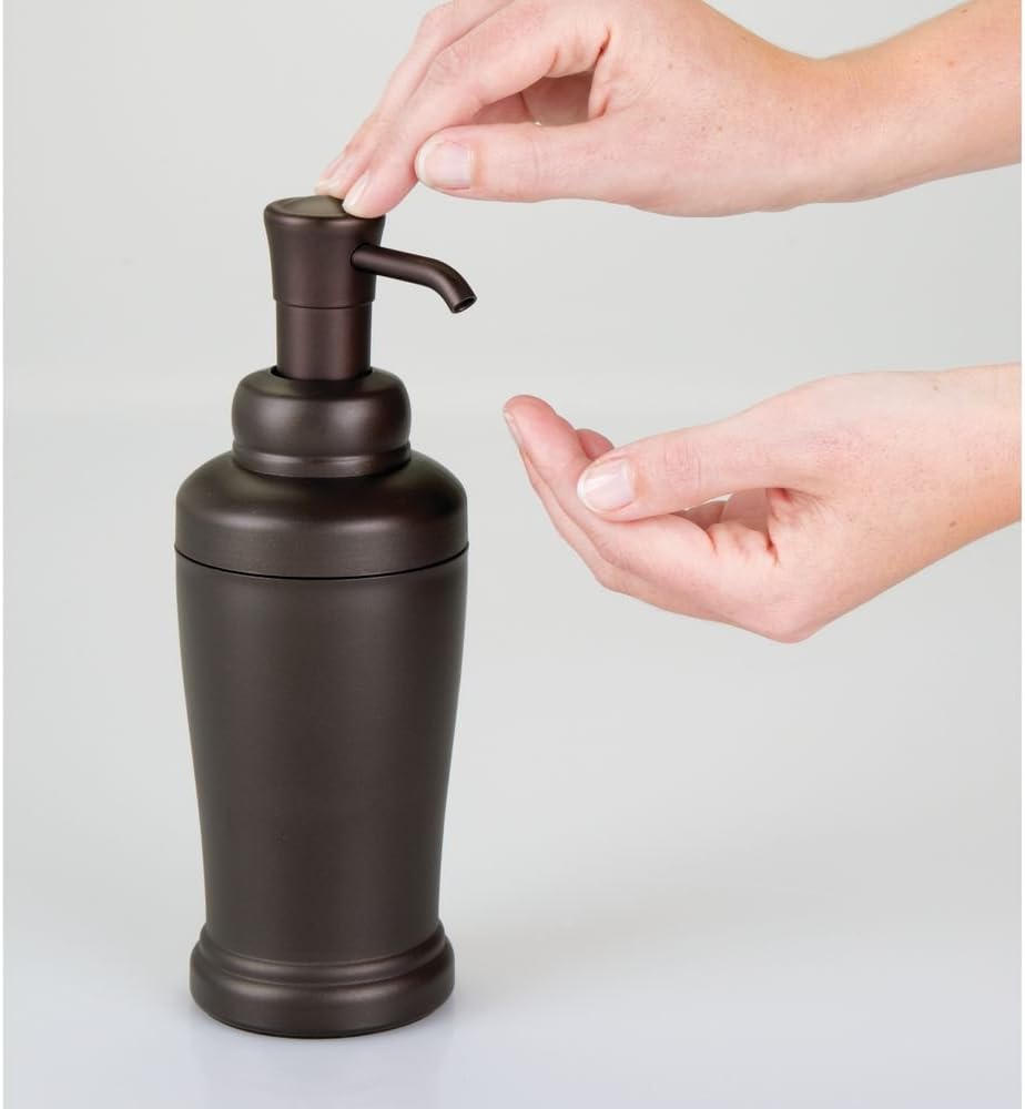 iDesign 93780 Bronze Liquid Soap Pump Dispenser