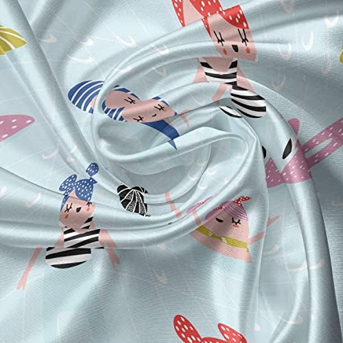 Ambesonne 3 Pcs Summer Valance Tier Curtain Set