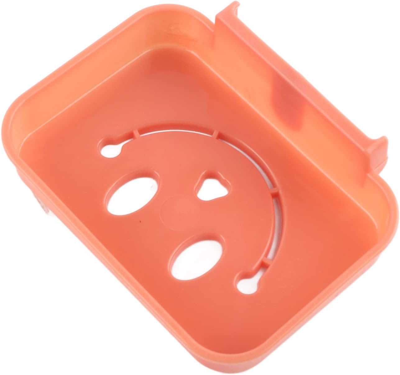Plastic Soap Dish Holder Pink Wall Mounted Organizer