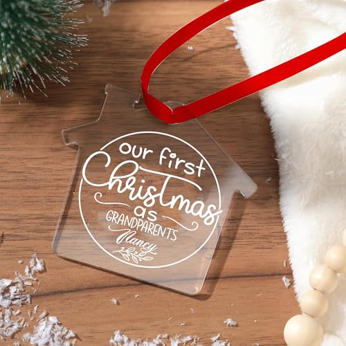 Jasilon Personalized Babys 1st Christmas Ornament