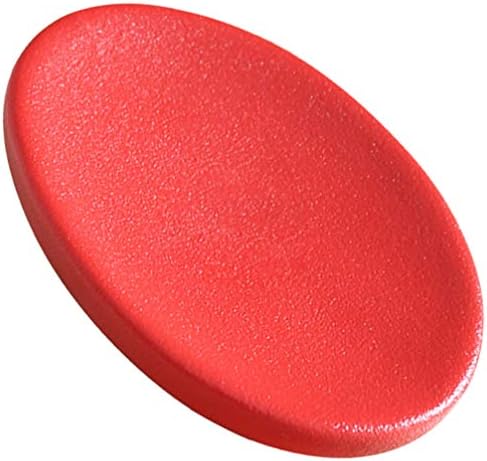 PRETYZOOM Round Ceramic Soap Dish Red Holder