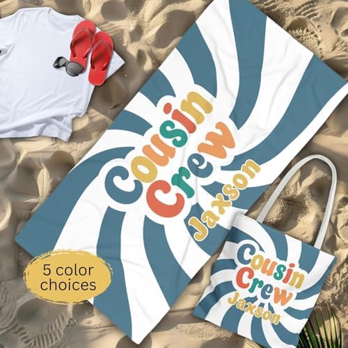 Bristow Personalized Cousin Crew Beach Towels