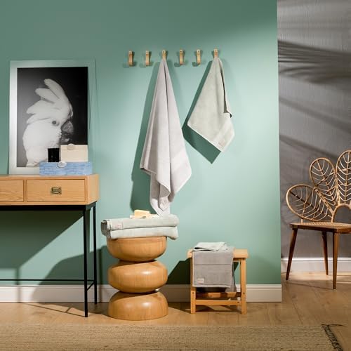 Elegance Organic Cotton Turkish Bath Towel Set 2 Pack - Green Eucalyptus