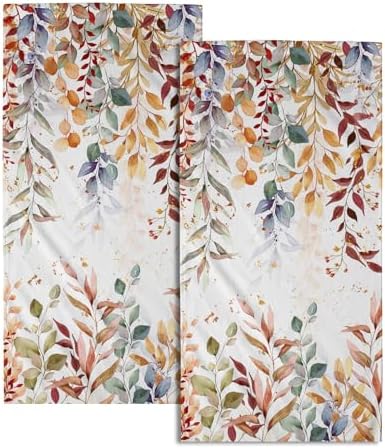 Imiss Colorful Leaf Botanical Towel Set of 2