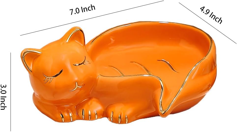 WAIT FLY Orange Ceramic Soap Holder 1 PCS