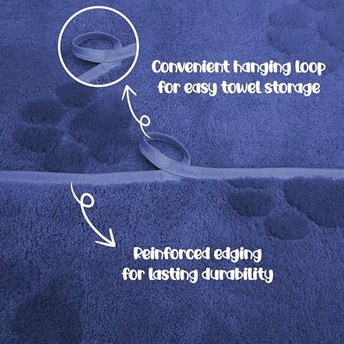 JML Microfiber Pet Towel 2 Pack 40x275 Navy