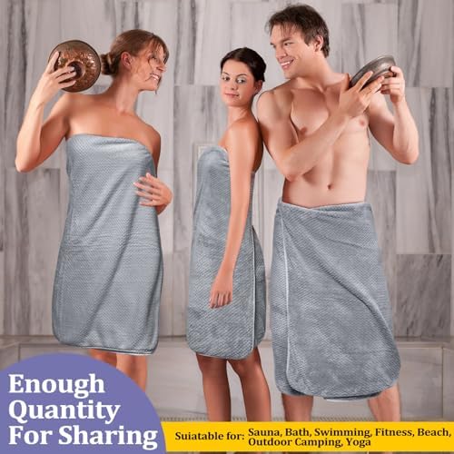 Preboun 12 Pcs Bath Towels and Washcloths Set