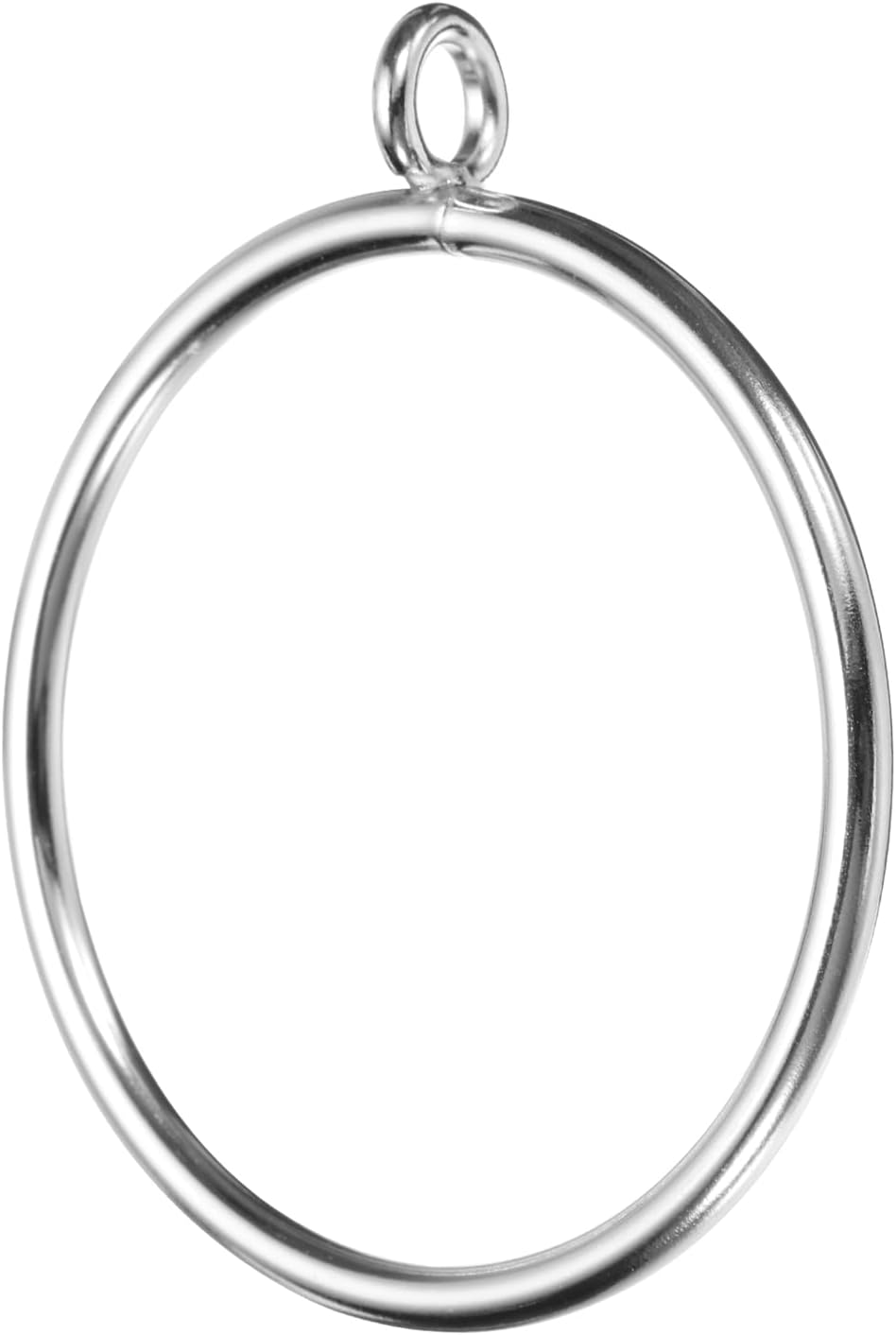 Uxcell 14PCS Silver Caf Curtain Rings with Eyelets