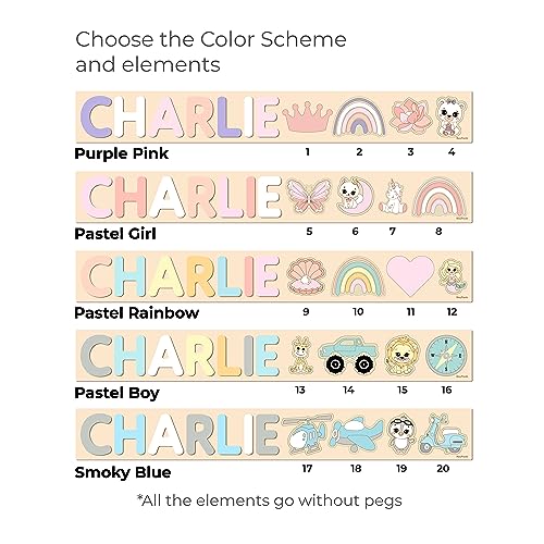 Personalized Wooden Name Puzzle Montessori Toy